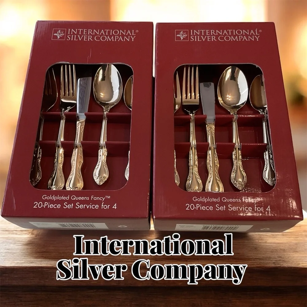 International Silver Co. Goldplated Flatware (Service for 8)